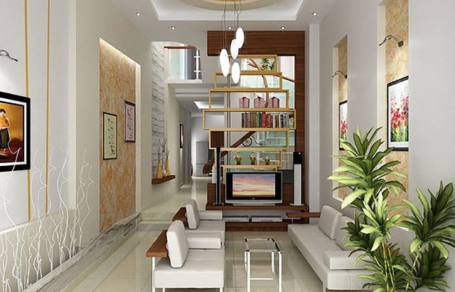 Bí quyết trang trí phòng khách nhà ống đẹp hợp phong thủy Bí quyết trang trí phòng khách nhà ống đẹp hợp phong thủy